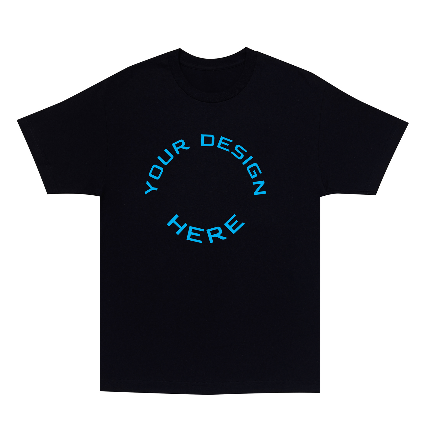 Custom Printed Black T-Shirt
